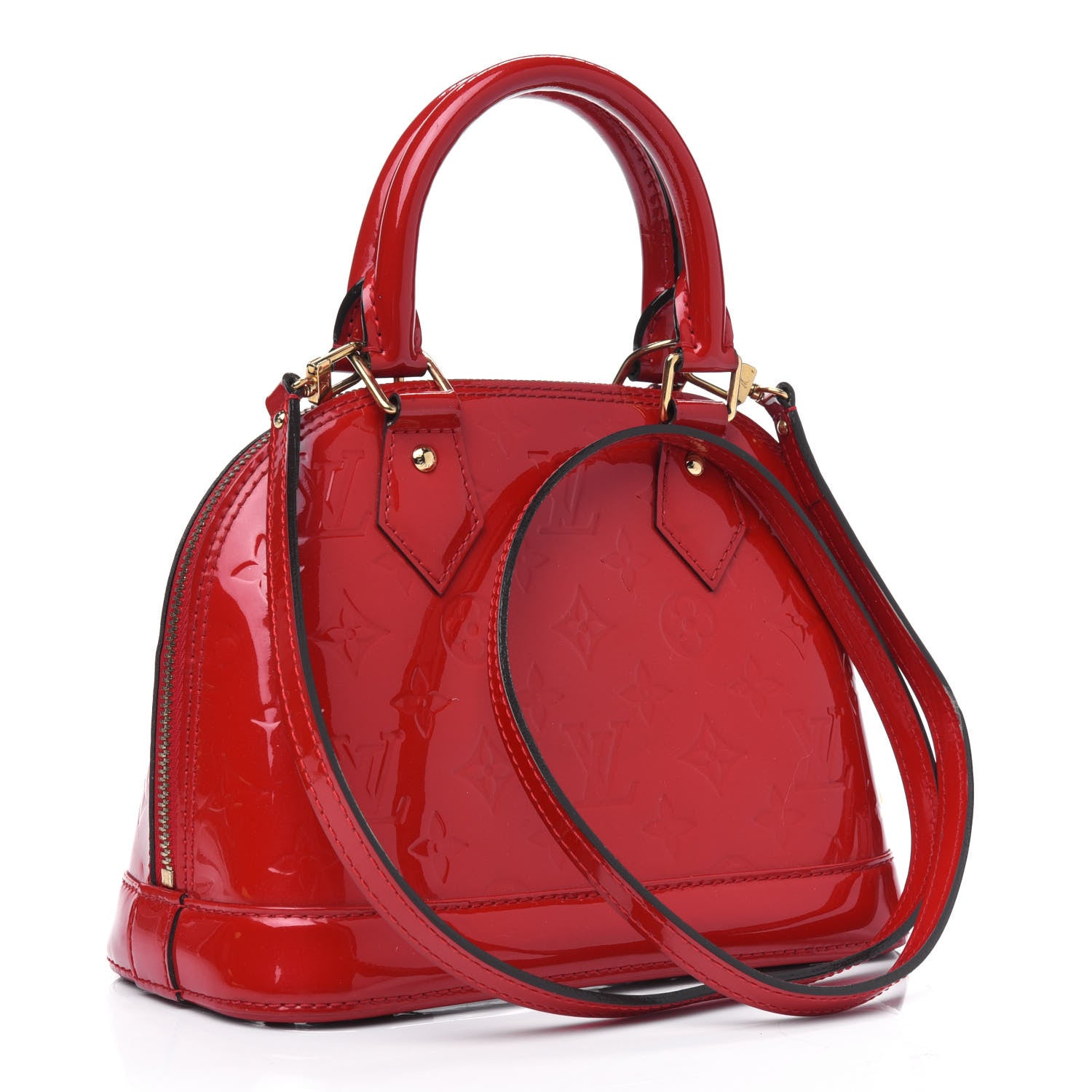 Louis Vuitton Vernis Alma BB Cherry 2 of 4