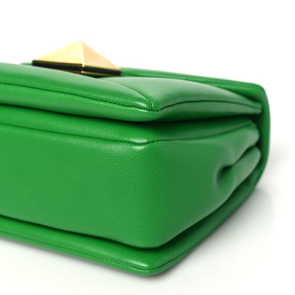 Valentino Garavani Nappa One Stud Chain Clutch Gea Green 9 of 9