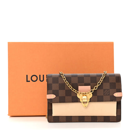 Louis Vuitton Damier Ebene Vavin Chain Wallet Creme 20 of 20
