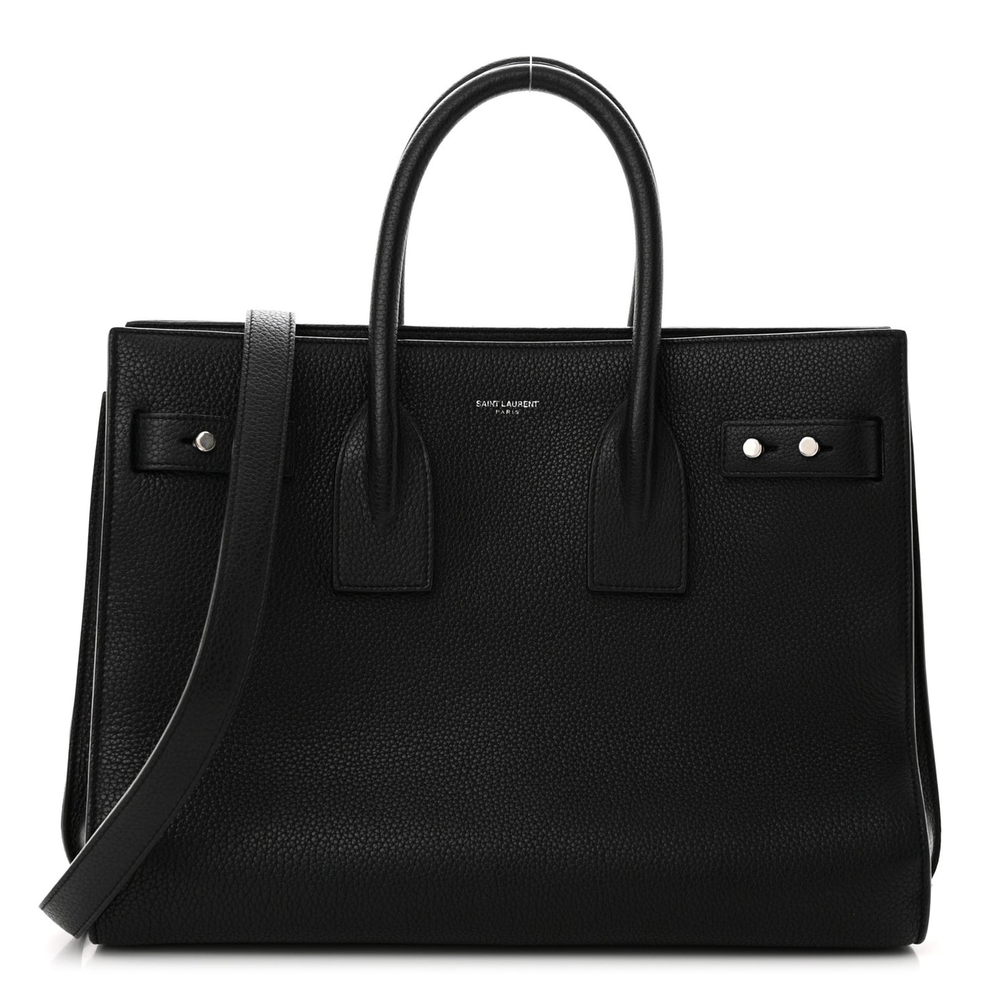 Grained Calfskin Small Supple Sac De Jour Black