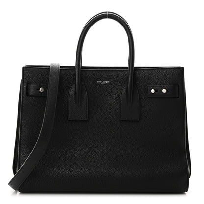 Saint Laurent Grained Calfskin Small Supple Sac De Jour Black 1 of 11