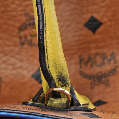MCM Visetos Satchel Cognac Multicolor 19 of 25