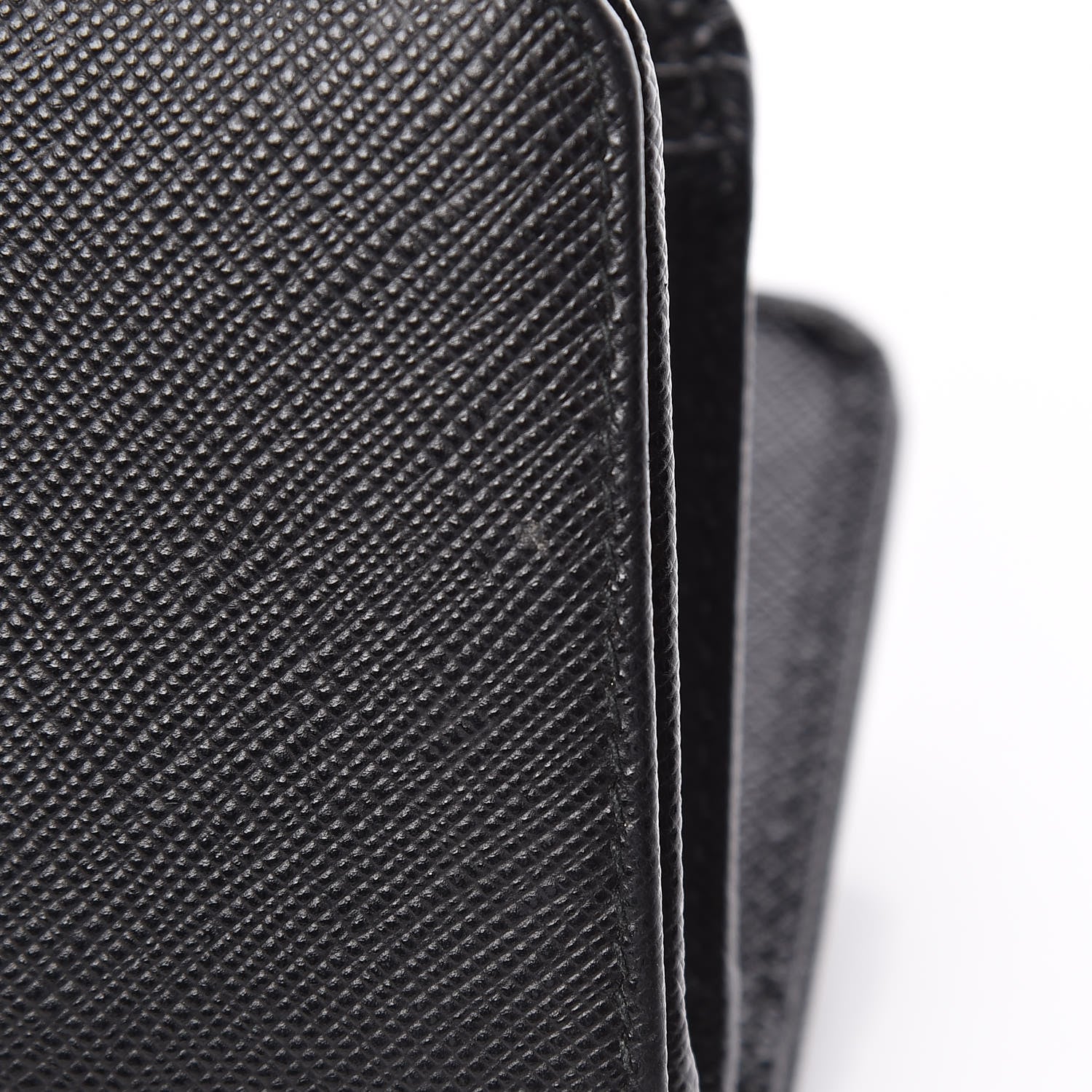 Prada Saffiano Compact Triangle Wallet Black 12 of 15