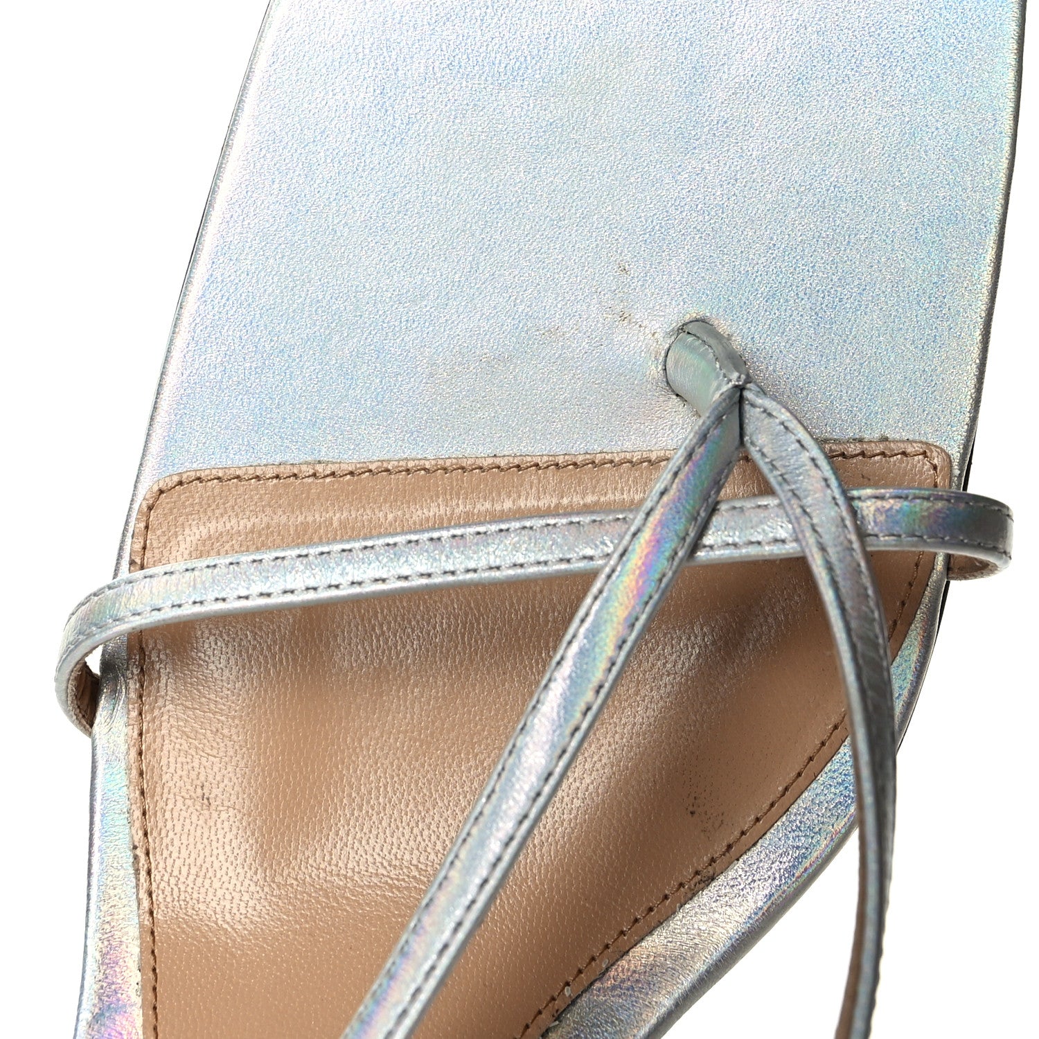 Bottega Veneta Laser Nappa Stretch Multi Strap 90mm Sandals 41 Moon Drop 8 of 9