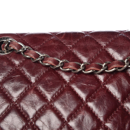 Chanel Glazed Calfskin Quilted Large Salzburg Backpack Burgundy 17 of 18