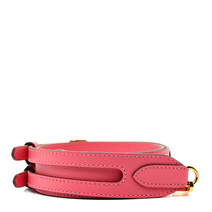Hermes Epsom 35mm Harnachement Shoulder Strap Rose Azalee 2 of 6