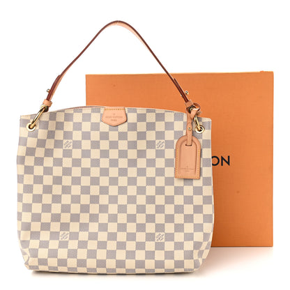 Louis Vuitton Damier Azur Graceful PM Rose Ballerine 12 of 12