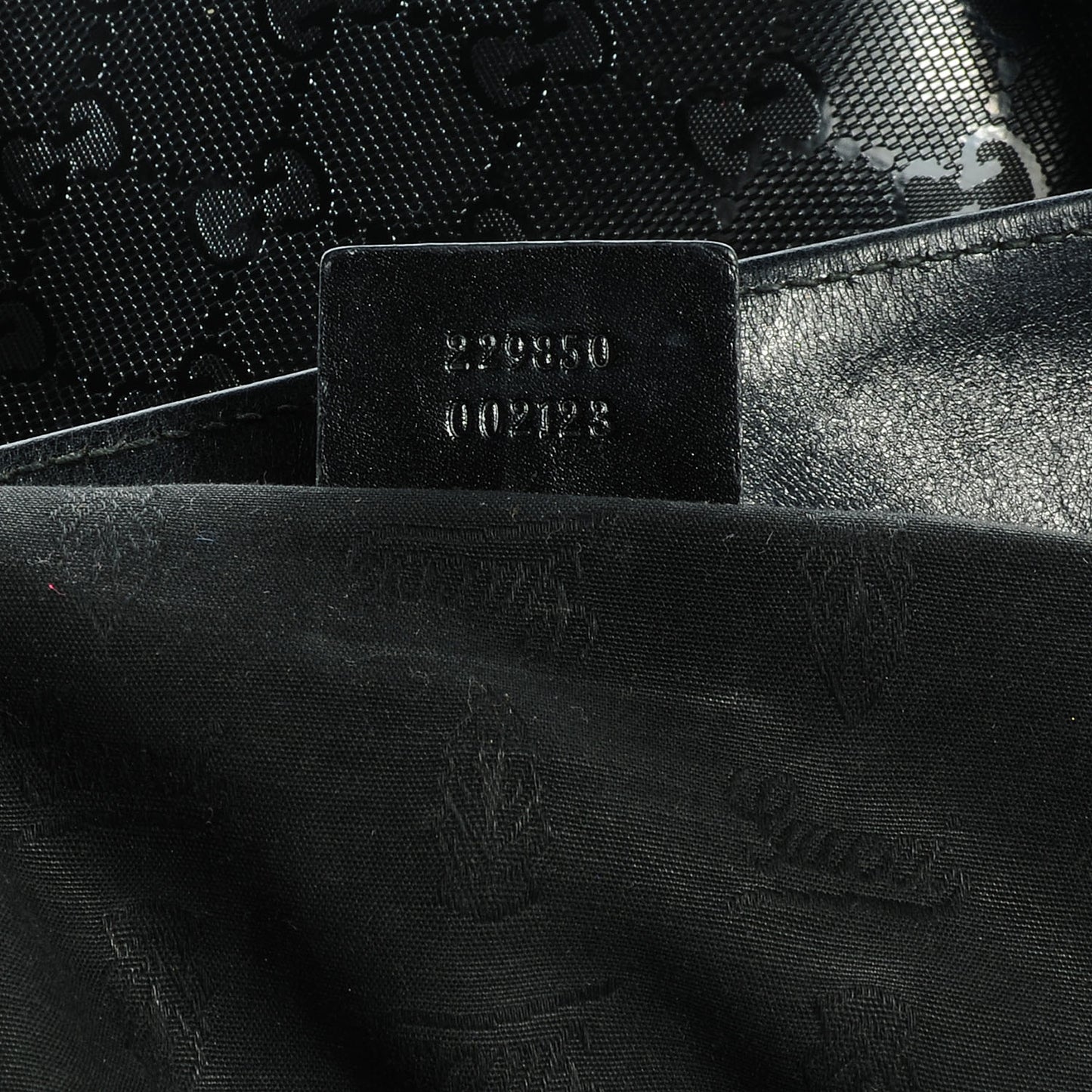 Imprime Monogram Medium Studded Tote Black