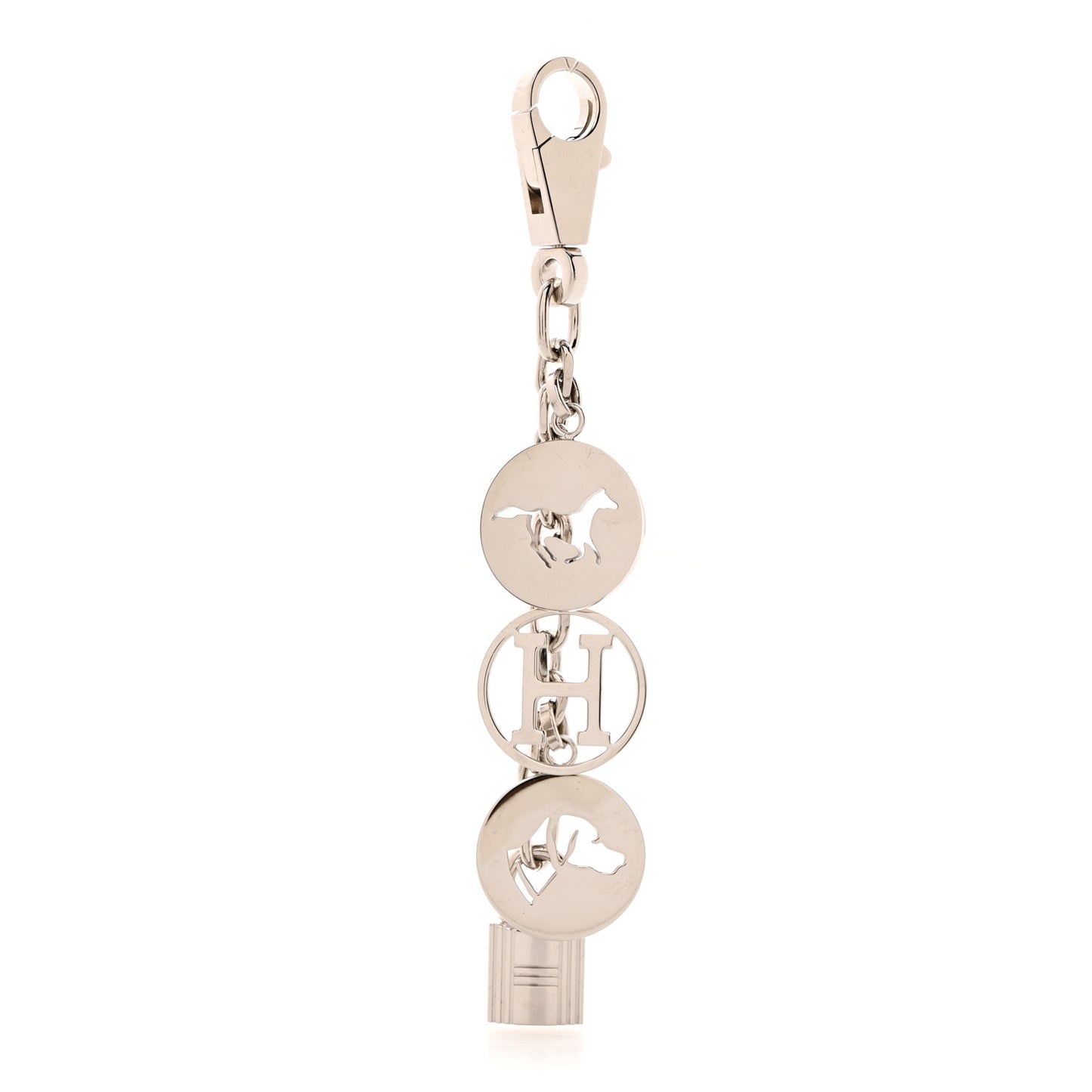 Palladium Breloque Bag Charm Silver