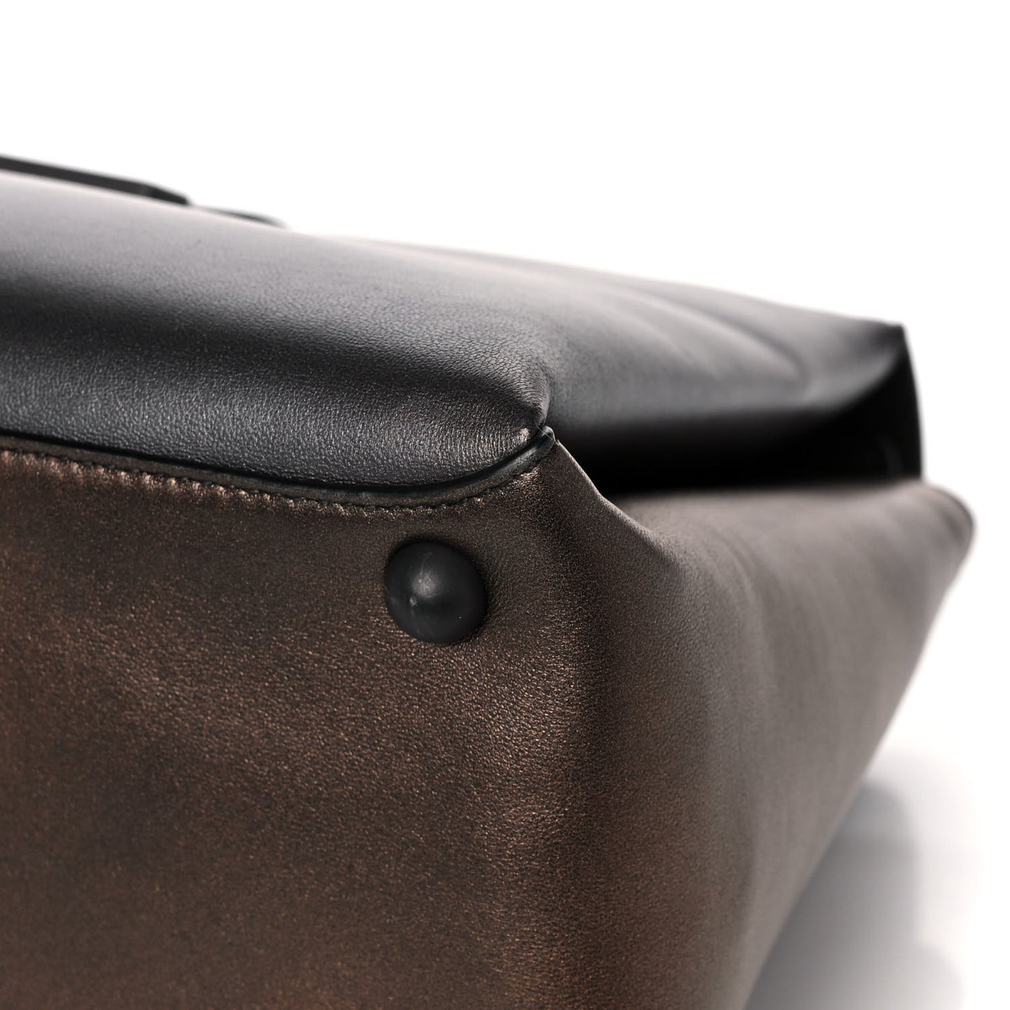 Nappa Medium Piazza Bag Dark Gold Antique Silver