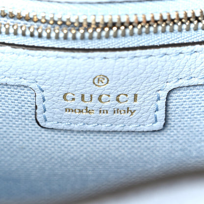 Gucci Grained Calfskin Web Medium Jackie 1961 Hobo Light Blue 6 of 12