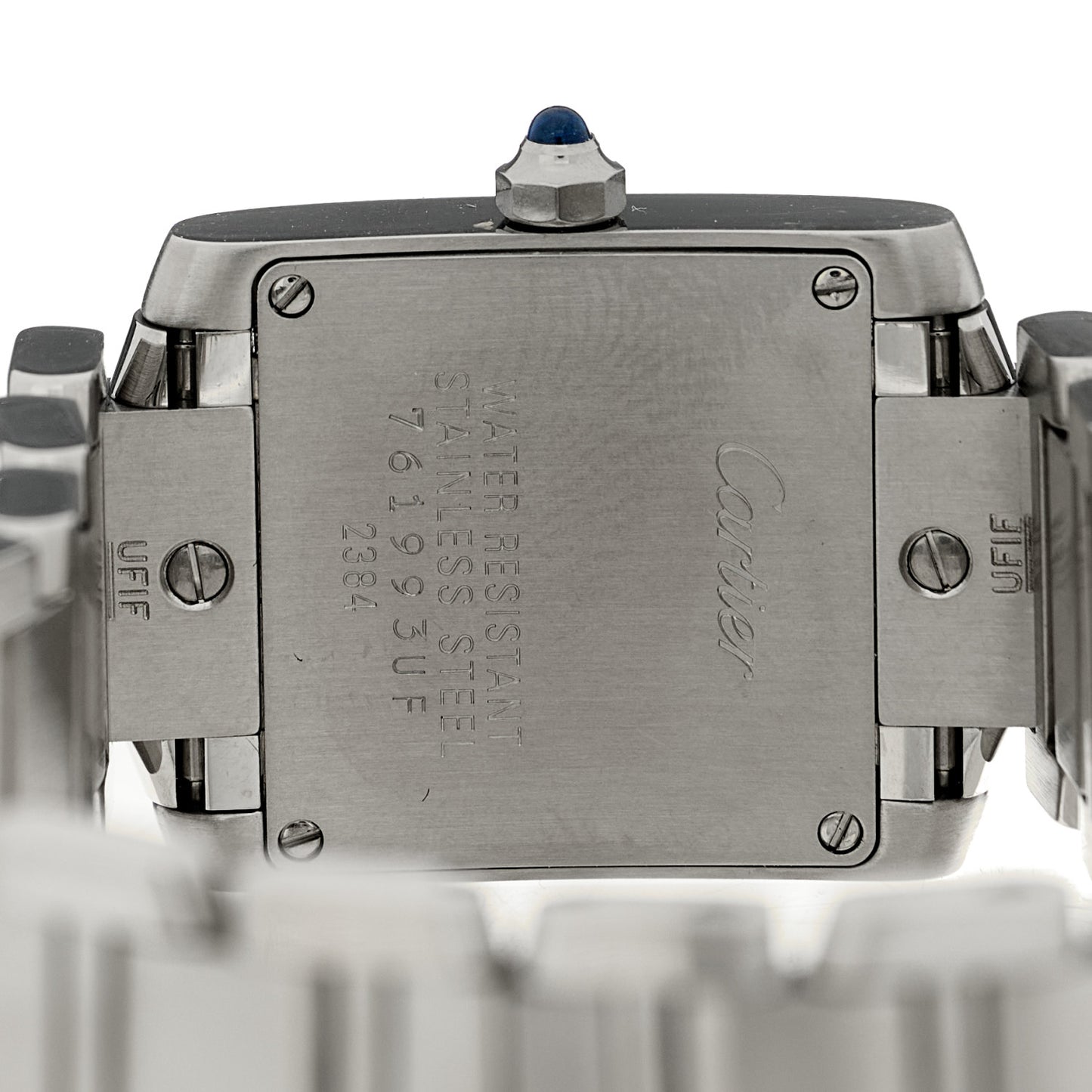Stainless Steel 20mm Tank Francaise Quartz Watch