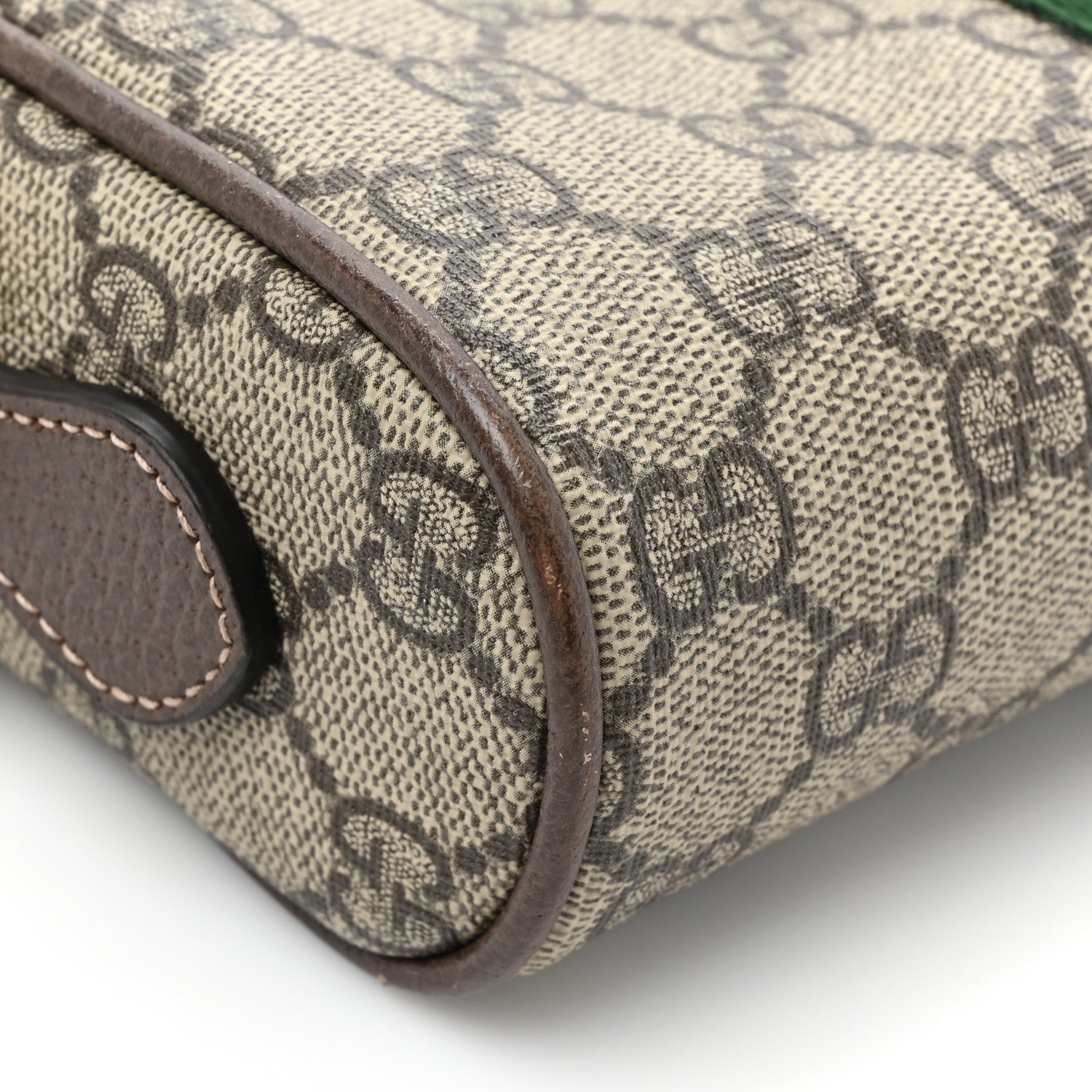 Gucci GG Supreme Monogram Web Mini Ophidia Shoulder Bag Brown 13 of 15