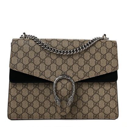 Gucci GG Supreme Monogram Medium Dionysus Shoulder Bag Black 1 of 9