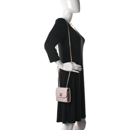 Chanel Lambskin Quilted Mini Trendy CC Clutch With Chain Pink 2 of 13