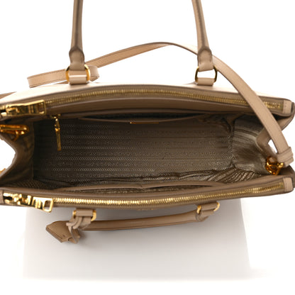 Prada Saffiano Medium Galleria Double Zip Tote Sabbia 5 of 12