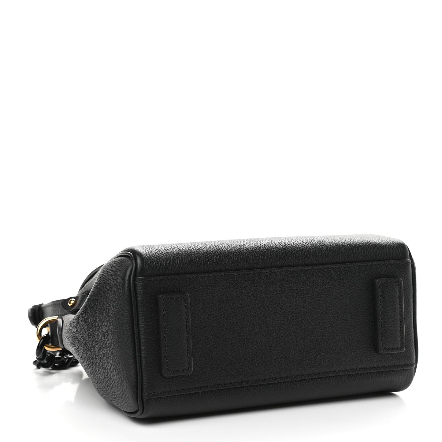 Grained Calfskin Small La Medusa Top Handle Bag Black Lilac