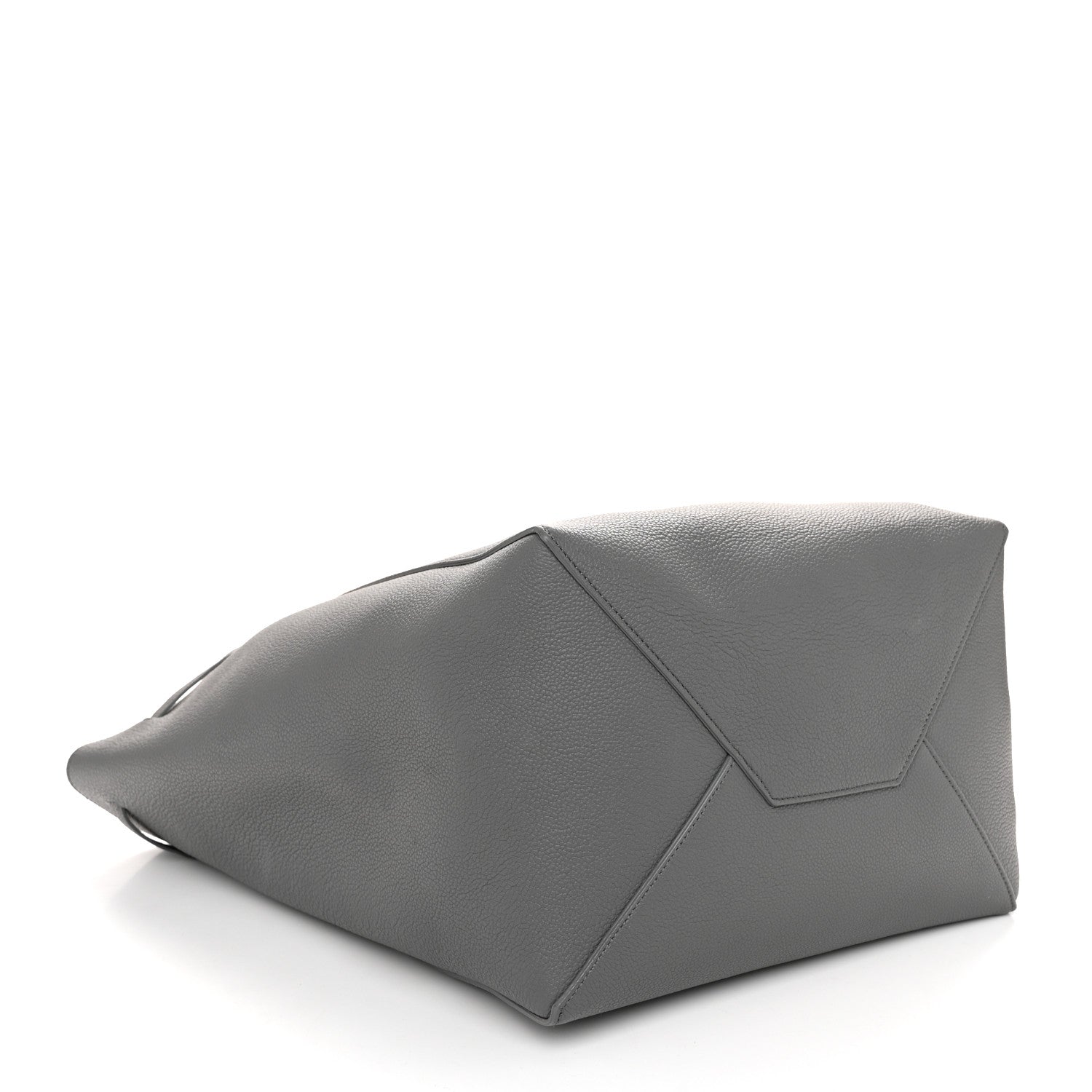 Celine Soft Grained Calfskin Small Belt Cabas Phantom Medium Grey 4 of 11