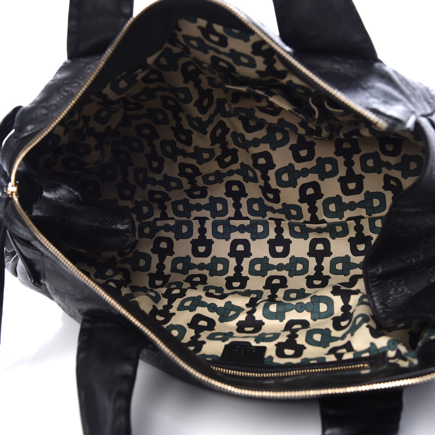 Guccissima Medium Hysteria Top Handle Bag Black