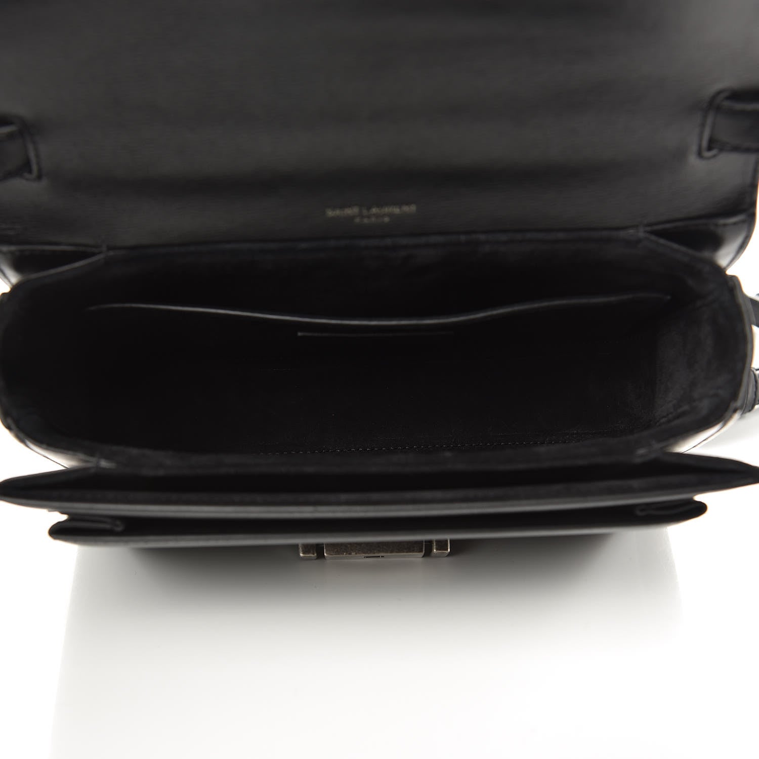 Saint Laurent Calfskin Medium Bellechasse Satchel Black 5 of 8