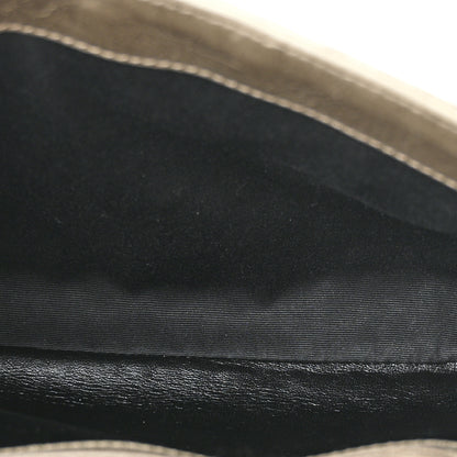 Saint Laurent Waxed Calfskin Matelasse Chevron Medium Monogram College Bag Fog Gray 5 of 12