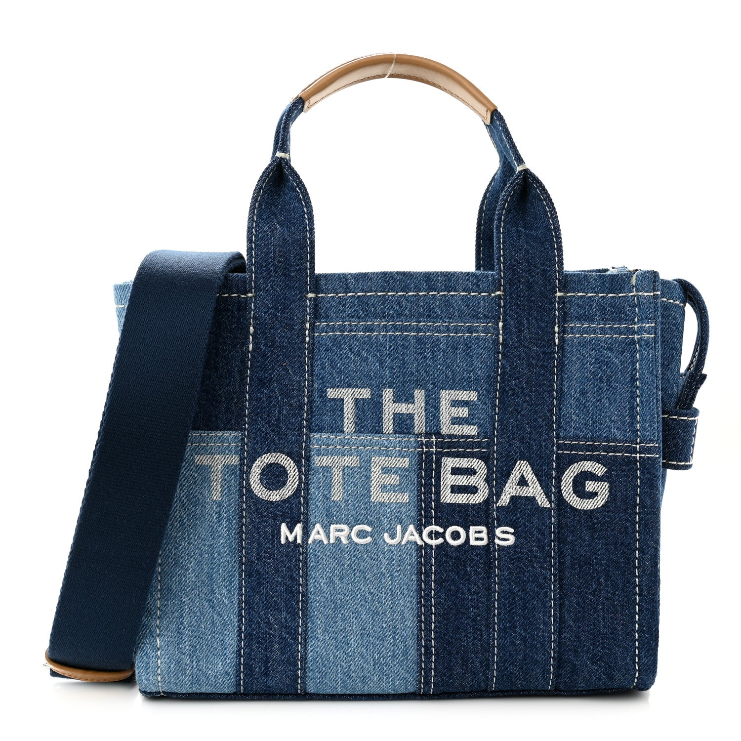 Marc Jacobs Denim Canvas Small Tote Bag Blue 1 of 9