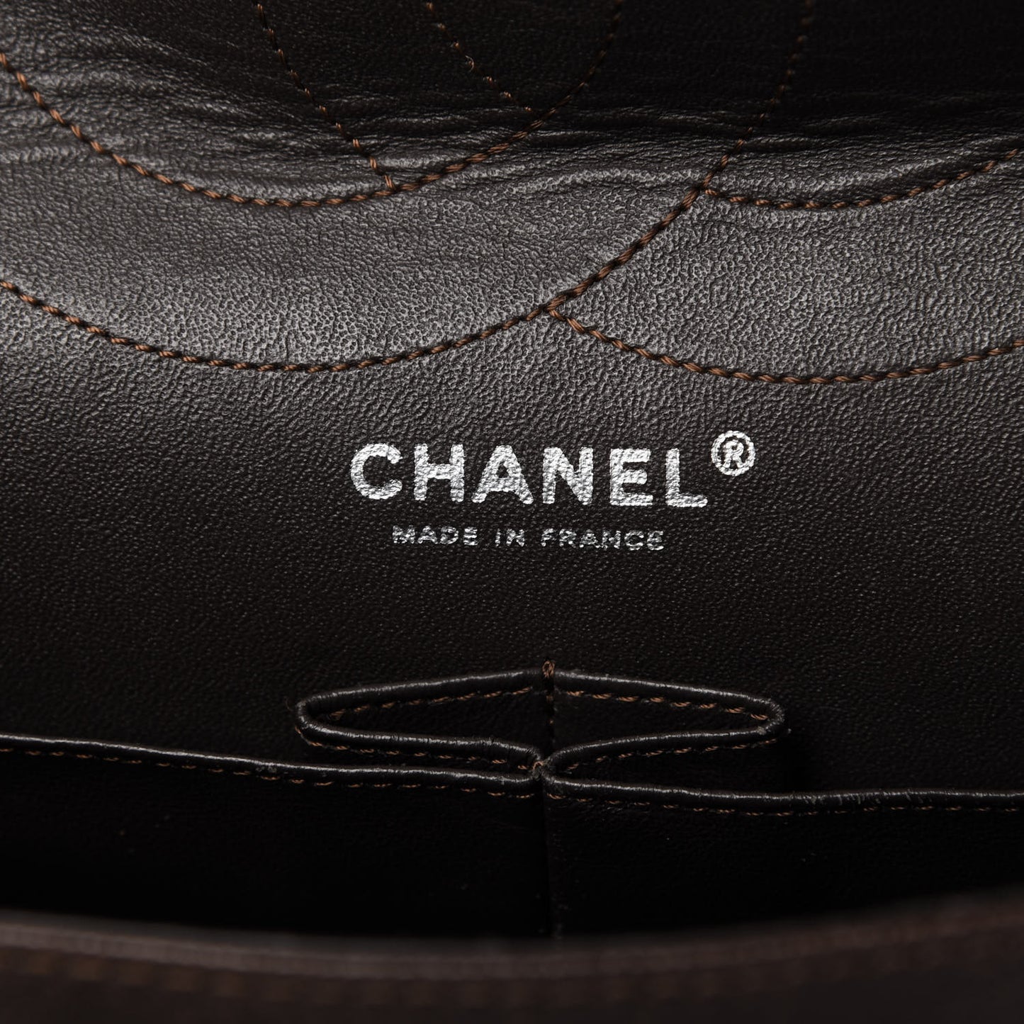 Caviar Quilted 2.55 Reissue 227 Flap Dark Brown