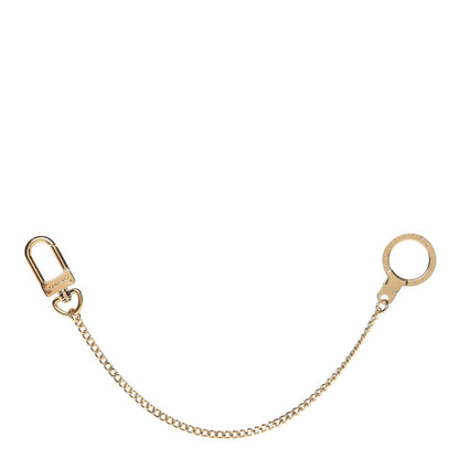Louis Vuitton Metal Pochette Extender Key Ring Chain Gold 1 of 3