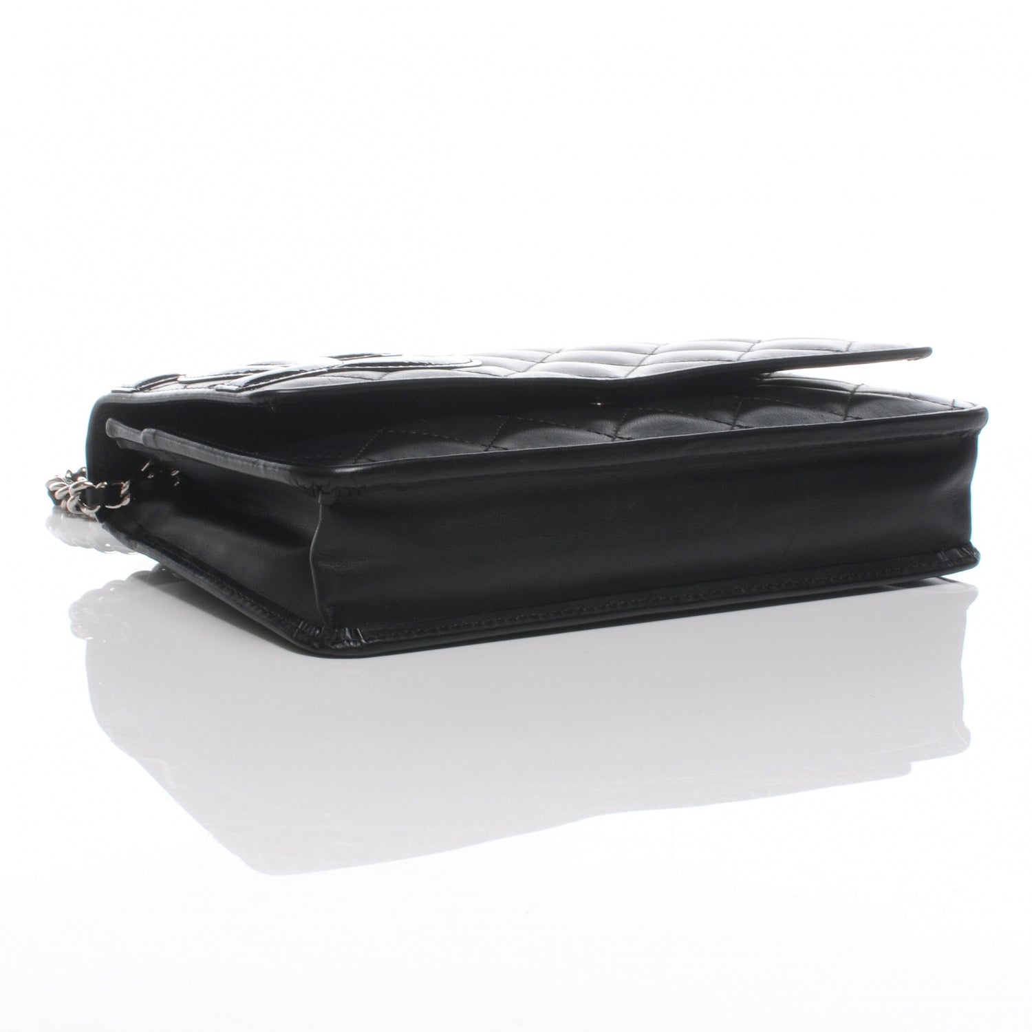 Chanel Calfskin Quilted Cambon Wallet On Chain WOC Black 4 of 8