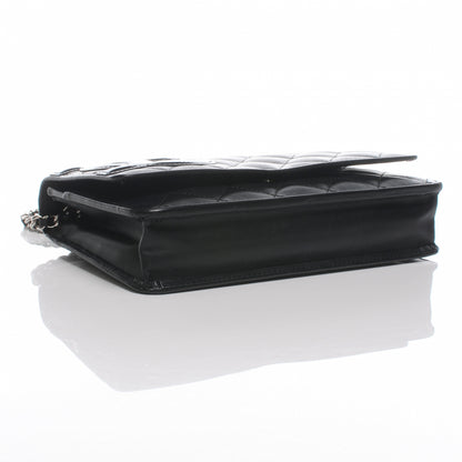 Chanel Calfskin Quilted Cambon Wallet On Chain WOC Black 4 of 8