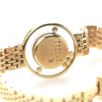 Chopard 18K Yellow Gold 5 Diamond 22mm Happy Diamonds Quartz Watch 6 of 7