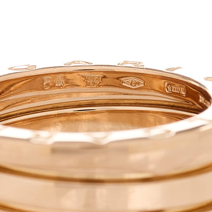 Bulgari 18K Rose Gold B.Zero1 Three-Band Ring 54 7 5 of 7