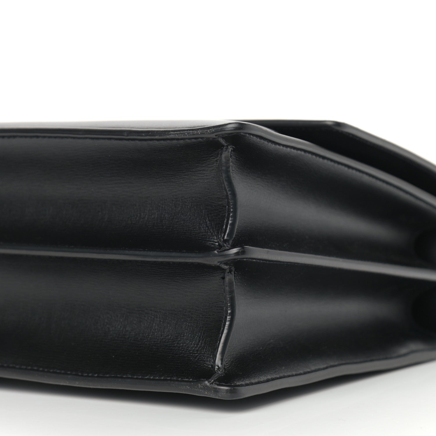 Saint Laurent Calfskin Large Monogram Sunset Black 9 of 10