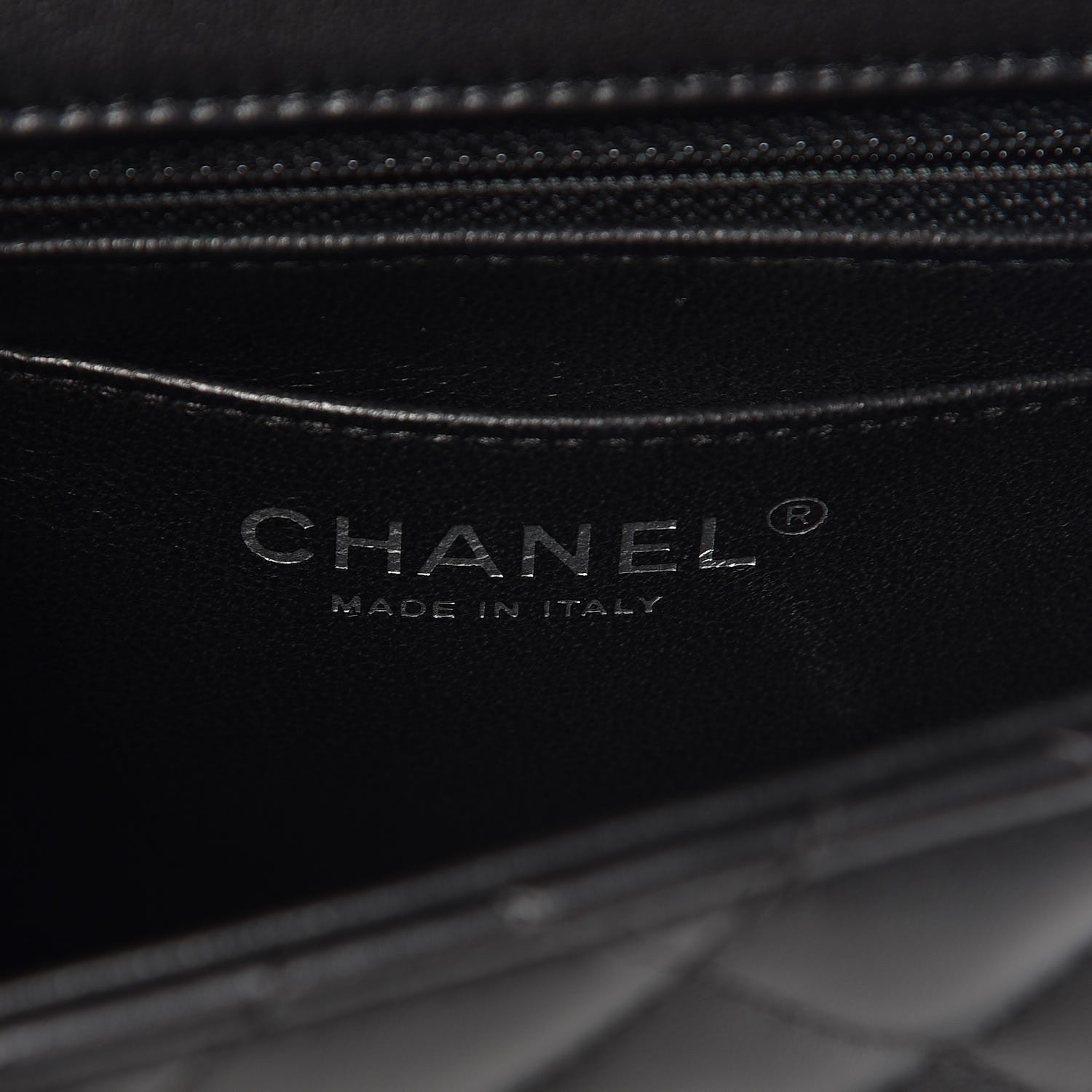 Chanel Lambskin Quilted Mini Square Flap Black 6 of 8