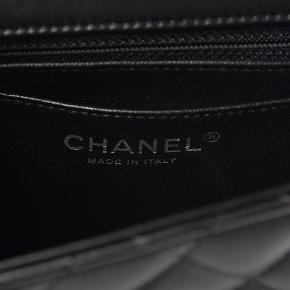Chanel Lambskin Quilted Mini Square Flap Black 6 of 8