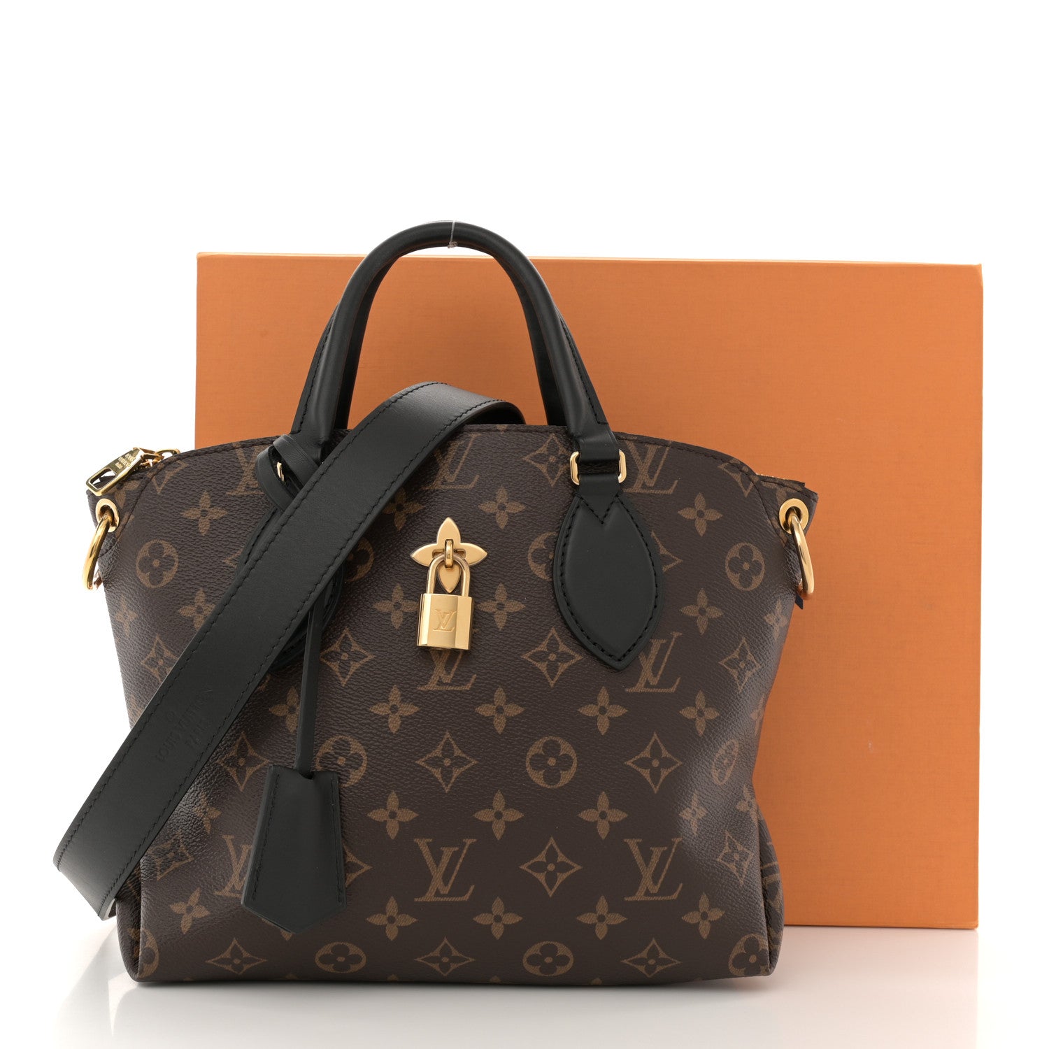 Louis Vuitton Monogram Flower Zipped Tote PM Black 12 of 12