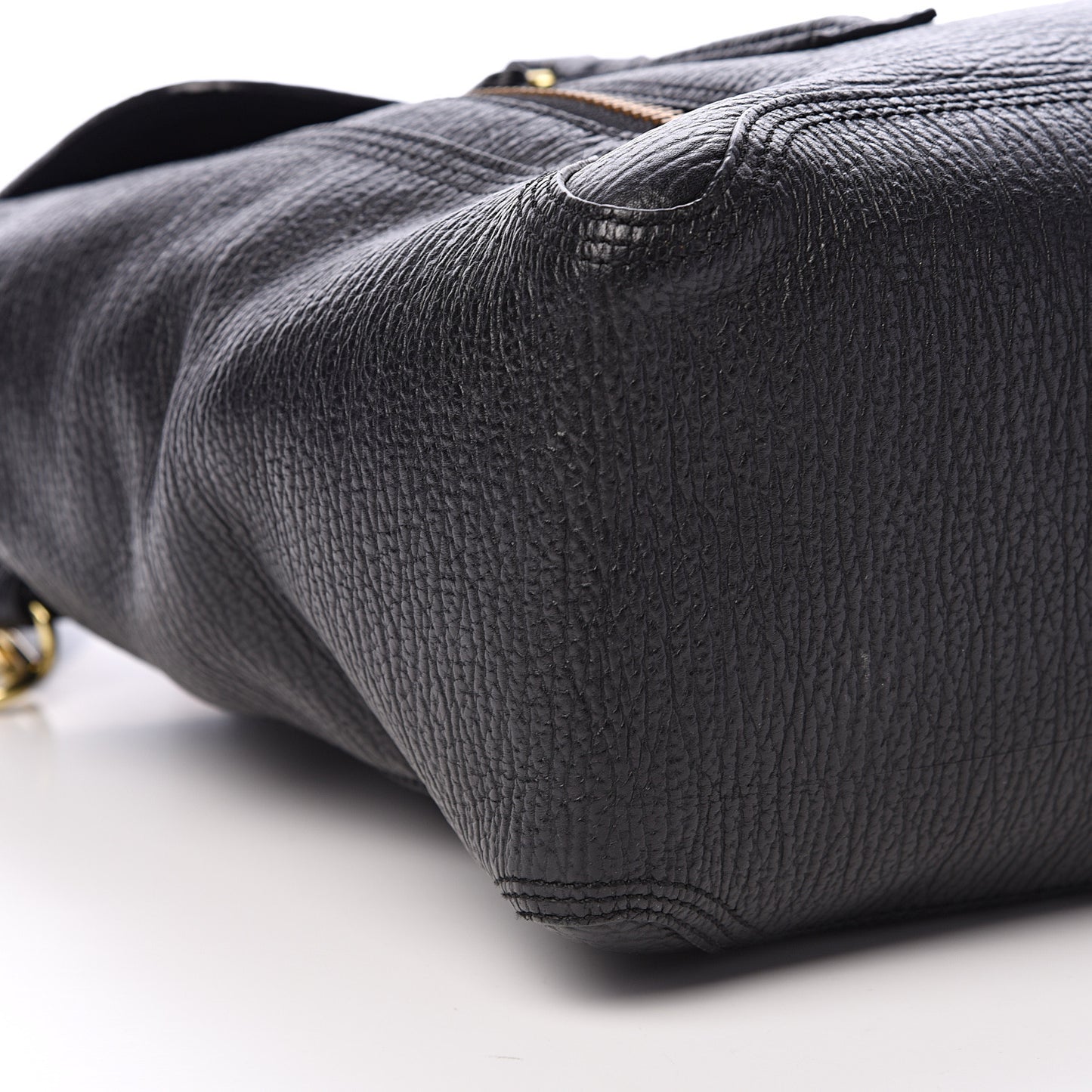 3.1 Textured Calfskin Medium Pashli Satchel Black