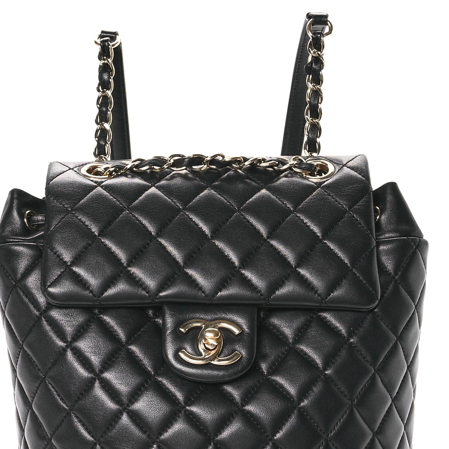 Chanel Lambskin Quilted Small Urban Spirit Backpack Black 8 of 11