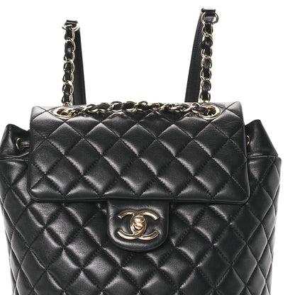 Chanel Lambskin Quilted Small Urban Spirit Backpack Black 8 of 11