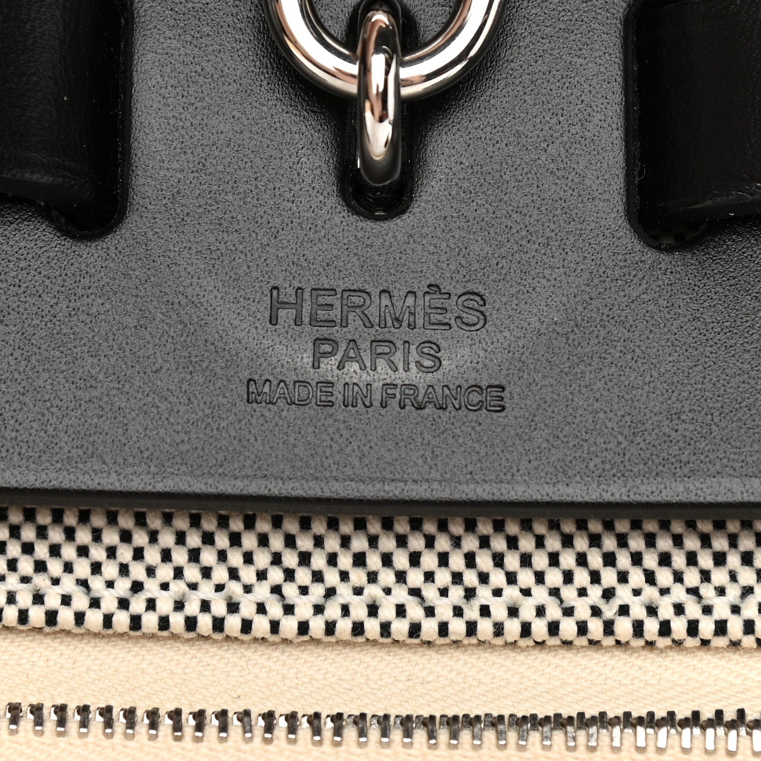 Hermes Vache Hunter Toile H Pegase Pop Herbag Zip Retourne 31 PM Bleu Indigo Ecru Black 7 of 16