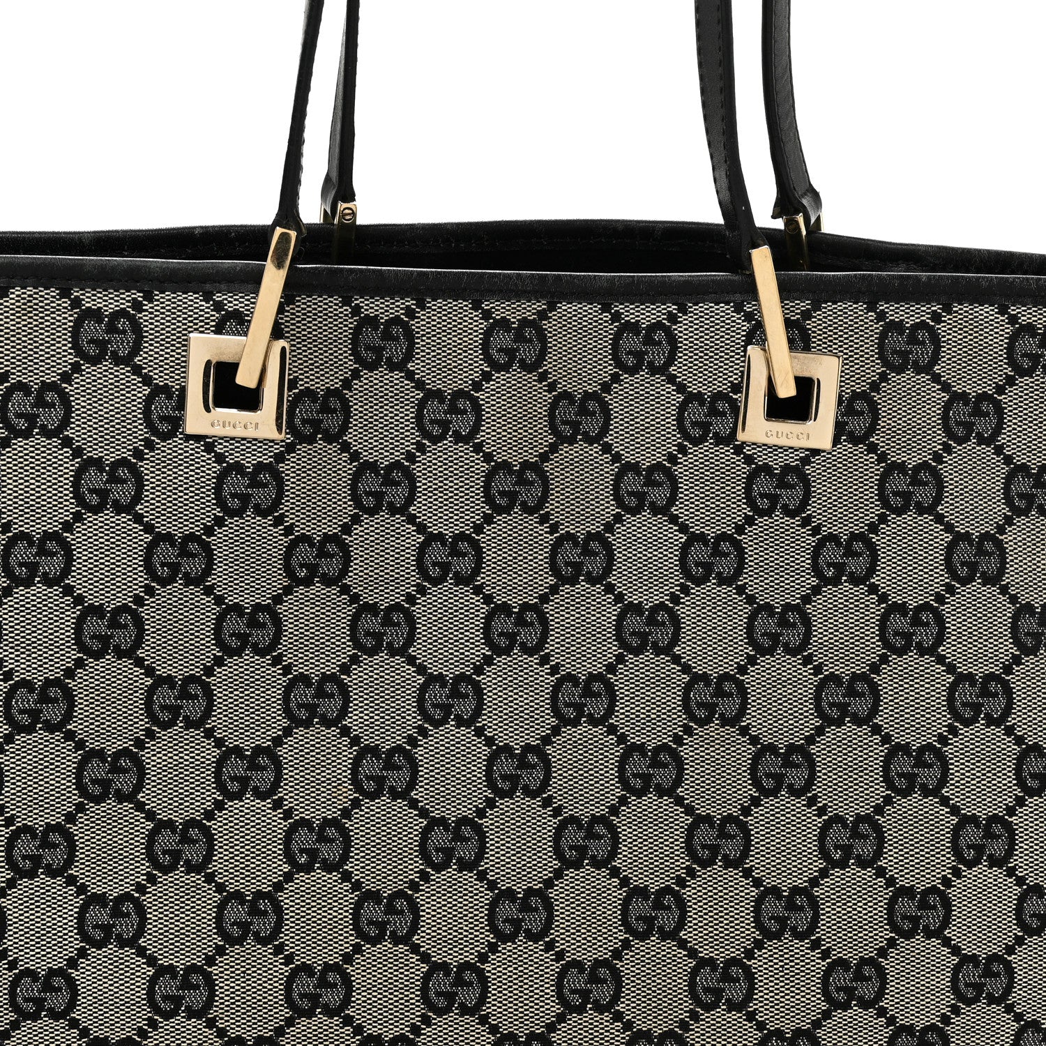 Gucci Monogram Large Bucket Tote Black 9 of 13