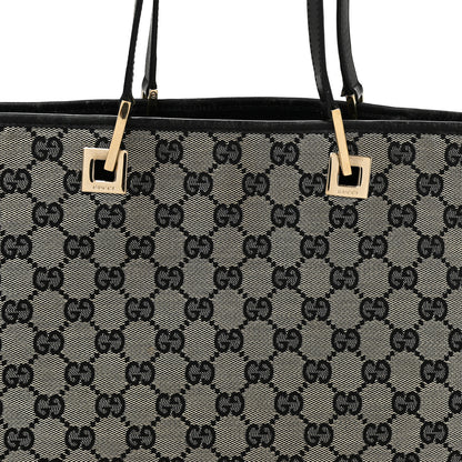 Gucci Monogram Large Bucket Tote Black 9 of 13