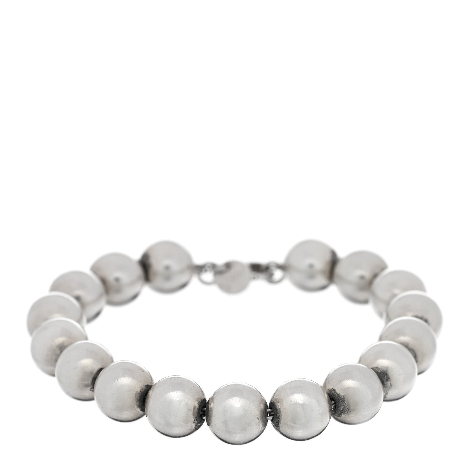 Tiffany Sterling Silver 10mm HardWear Ball Bracelet 1 of 3