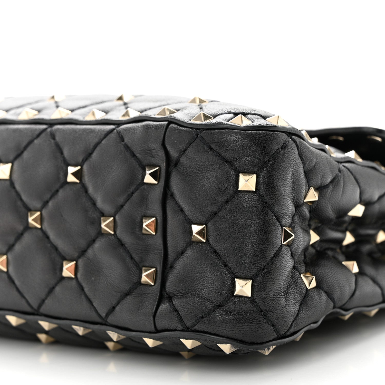 Valentino Garavani Nappa Medium Rockstud Spike Shoulder Bag Black 9 of 12