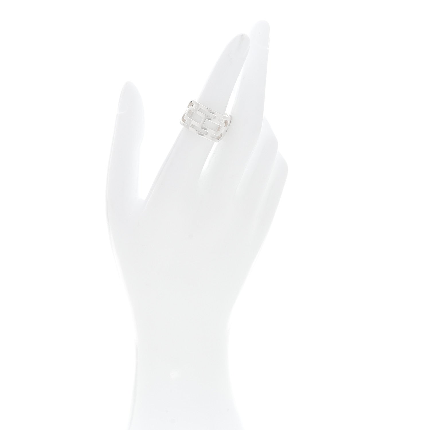 Hermes Sterling Silver PM Arcane Ring 52 6 1781650 – FASHIONPHILE