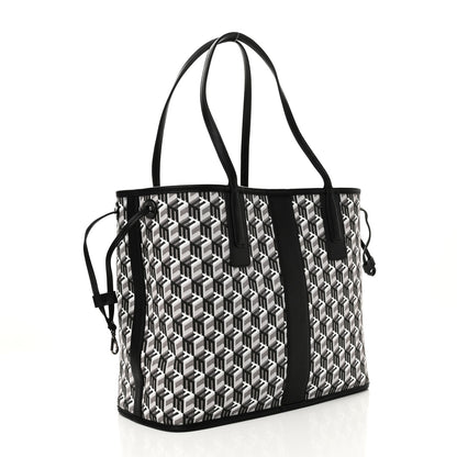 MCM Visetos Medium Liz Reversible Shopper Tote Black 6 of 16