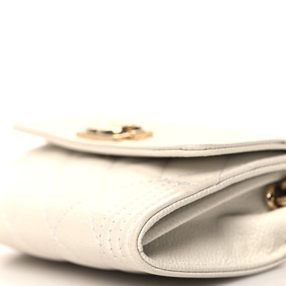 Chanel Caviar Quilted Boy Card Holder On Chain White 11 of 12