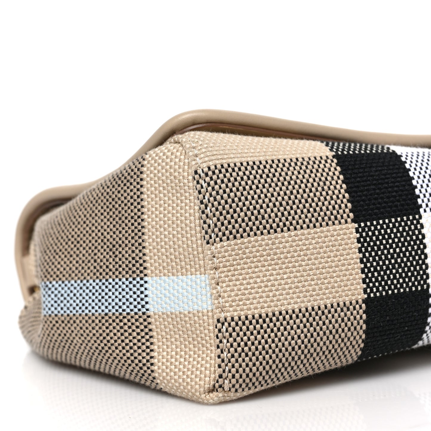 Canvas Check Hackberry Crossbody Bag Soft Fawn