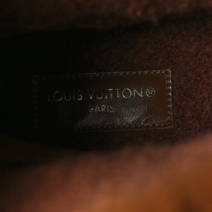 Louis Vuitton Suede Calfskin Shearling Snowdrop Flat Ankle Boot 38 Cognac 7 of 8