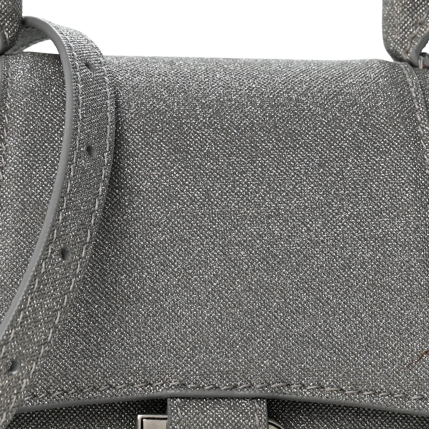 Balenciaga Glitter Fabric Hourglass Top Handle Bag XS Grey 9 of 11